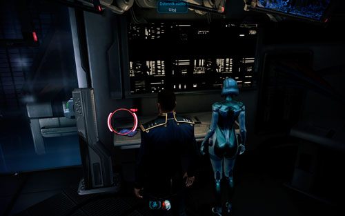 Na prawo od mapy znajdziesz proteański artefakt, który został schowany za wielką szybą - Laboratorium doktora Brysona I | Opis przejścia Mass Effect 3 Leviathan - Mass Effect 3: Leviathan - poradnik do gry