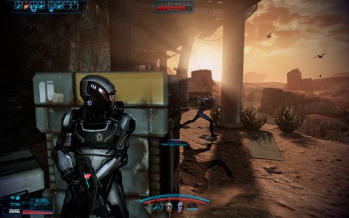 Kiedy platforma się zawali, skręć w lewo i ukryj się za osłoną - Namakli | Opis przejścia Mass Effect 3 Leviathan - Mass Effect 3: Leviathan - poradnik do gry