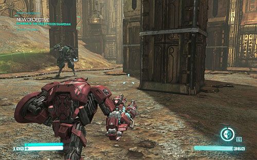 Po walce wyjdź z windy i podążaj za znacznikiem - Rozdział 4 - Eye of the Storm | Opis przejścia | Transformers Upadek Cybertronu - Transformers: Upadek Cybertronu - poradnik do gry