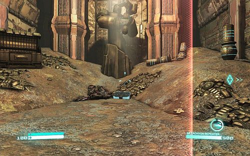 Podążaj za znacznikiem, aż trafisz na palące się ruiny blokujące przejście - Rozdział 4 - Eye of the Storm | Opis przejścia | Transformers Upadek Cybertronu - Transformers: Upadek Cybertronu - poradnik do gry