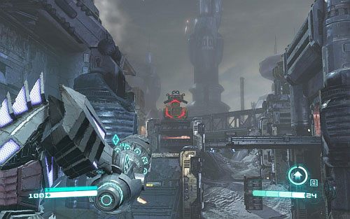 Wróć na dół, przejdź przez drzwi i ruszaj za znacznikiem - Rozdział 10 - The Final Counton | Opis przejścia - Transformers: Upadek Cybertronu - poradnik do gry
