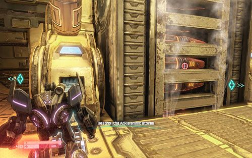 Po walce przejdź przez otwarte drzwi i oczyść sąsiednie pomieszczenie z wrogów - Rozdział 13 - Till All Are One | Opis przejścia | Transformers Upadek Cybertronu - Transformers: Upadek Cybertronu - poradnik do gry