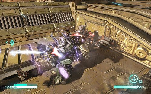 Po chwili dotrzesz do dwóch czołgów (obrazek) - Rozdział 13 - Till All Are One | Opis przejścia | Transformers Upadek Cybertronu - Transformers: Upadek Cybertronu - poradnik do gry