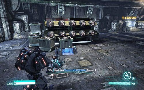 Kiedy trafisz do lokacji z platformami użyj haka na wnętrzu środkowej, na której znajdują się skrzynie - Poradnik do gry - Blueprints | Transformers Upadek Cybertronu - Transformers: Upadek Cybertronu - poradnik do gry