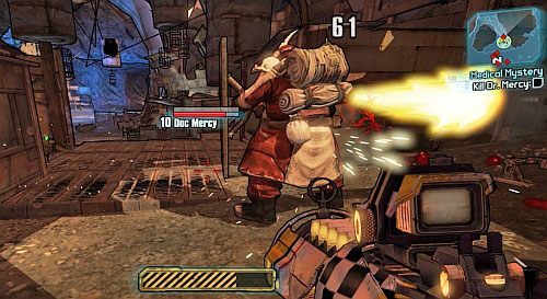 Zed [1] zleci Ci wyjaśnienie źródła dziwnych ran w ciałach - Medical Mystery | Misje poboczne - Sanctuary | Borderlands 2 - Borderlands 2 - poradnik do gry