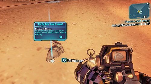 Porozmawiaj z Ellie w jej warsztacie [1], by przyjąć zadanie - Positive Self Image | Misje poboczne - The Dust | Borderlands 2 - Borderlands 2 - poradnik do gry