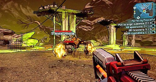 Skorzystaj z zaworu po lewej stronie dużej bramy, by otworzyć przejście - Perfectly Peaceful | Misje poboczne - Sanctuary 2 | Borderlands 2 - Borderlands 2 - poradnik do gry