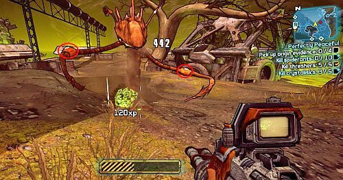 Kolejną grupą przeciwników, za zabicie których otrzymasz dodatkowe punkty, to Threshery - Perfectly Peaceful | Misje poboczne - Sanctuary 2 | Borderlands 2 - Borderlands 2 - poradnik do gry