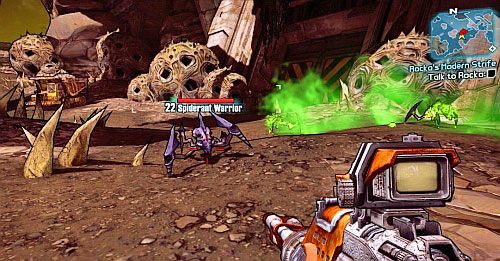 Ostatnim typem przeciwnika, którego warto likwidować w tym zadaniu dla dodatkowego doświadczenia, są Spiderants - Perfectly Peaceful | Misje poboczne - Sanctuary 2 | Borderlands 2 - Borderlands 2 - poradnik do gry