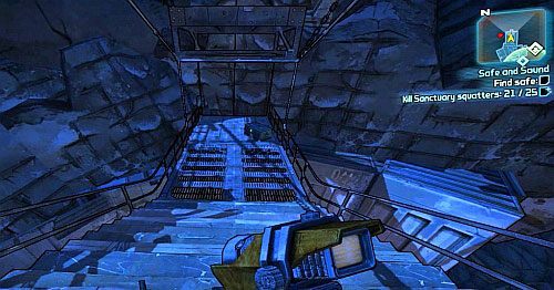 Porozmawiaj z Marcusem [1] w jego sklepie, by przyjąć zadanie - Safe and Sound | Misje poboczne - Sanctuary 2 | Borderlands 2 - Borderlands 2 - poradnik do gry