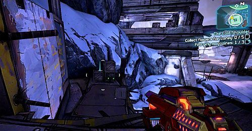 Kolejny numer magazynu, znajduję się na podwyższeniu po lewej stronie [4] - The Cold Shoulder | Misje poboczne - Sanctuary 2 | Borderlands 2 - Borderlands 2 - poradnik do gry