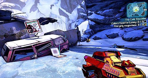 Teraz musisz zebrać pięć sztuk Pizzy - The Cold Shoulder | Misje poboczne - Sanctuary 2 | Borderlands 2 - Borderlands 2 - poradnik do gry