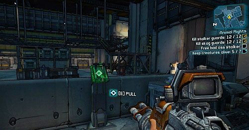 Po dotarciu do wejścia magazynu [5], ponownie będziesz musiał zabić pewną ilość przeciwników, zanim wejście zostanie otworzone - Animal Rights | Misje poboczne - Sanctuary 3 | Borderlands 2 - Borderlands 2 - poradnik do gry