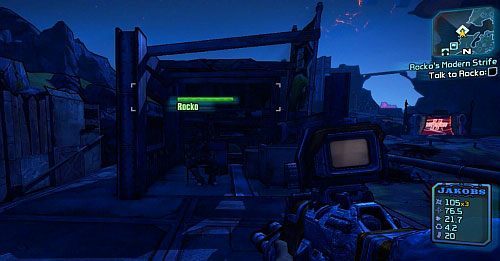 Brick [1] poprosi Cię o pomoc Rocko, w Thousand Cuts - Rockos Modern Strife; Demon Hunter | Misje poboczne - Sanctuary 3 - Borderlands 2 - poradnik do gry