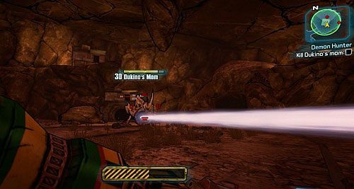 Słabym punktem Skaga, jest jego głowa oraz otwarty pysk, kiedy atakuje - Rockos Modern Strife; Demon Hunter | Misje poboczne - Sanctuary 3 - Borderlands 2 - poradnik do gry