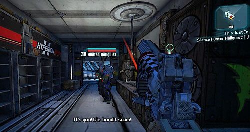 Na górze, otwórz drzwi po prawej lub lewej stronie małego budynku - This Just In | Misje poboczne - Sanctuary 3 | Borderlands 2 - Borderlands 2 - poradnik do gry