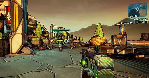 Przy następnym pomniku [5], spodziewaj się jeszcze większej ilości przeciwników, w tym Super Badass Loader - Misje poboczne - Statuesque | Borderlands 2 - Borderlands 2 - poradnik do gry