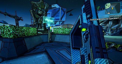 Użyj przycisku pokazanego na obrazku [1], by rozpocząć zadanie - Misje poboczne - Written by the Victor | Borderlands 2 - Borderlands 2 - poradnik do gry