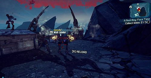 Droga do obozu numer [6] oraz [7], wyznaczona jest czerwonymi kropkami - A Real Boy - Clothes Make the Man, Face Time, Human | Misje poboczne - Eridium Blight - Borderlands 2 - poradnik do gry