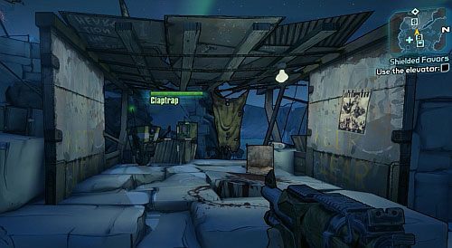 Teraz podejdź do Claptrapa [1] i naciśnij przycisku użyj (domyślnie E) - Best Minion Ever | Zadania główne w Borderlands 2 - Borderlands 2 - poradnik do gry