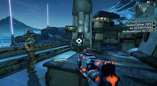 Na tarasie, najpierw porozmawiaj z Davisem - The Road to the Sanctuary | Zadania główne w Borderlands 2 - Borderlands 2 - poradnik do gry