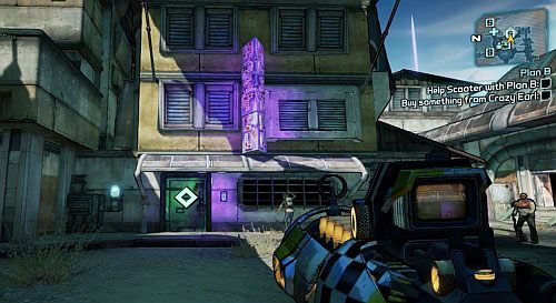 Na miejscu, podejdź do drzwi i zakup dowolne ulepszenie, na które Cię stać, za Eridium - Plan B | Zadania główne w Borderlands 2 - Borderlands 2 - poradnik do gry