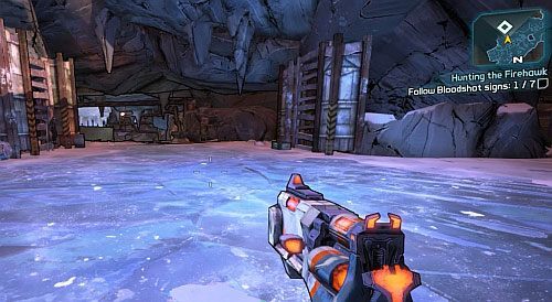 Podążaj na wschód kanionu, a następnie wejdź do jaskini prowadzącej na południe - Hunting the Firehawk | Zadania główne w Borderlands 2 - Borderlands 2 - poradnik do gry