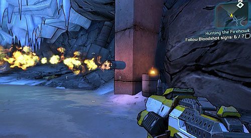 Teraz uważaj na rury, które wychodzą ze ścian, sufitu oraz podłogi - Hunting the Firehawk | Zadania główne w Borderlands 2 - Borderlands 2 - poradnik do gry