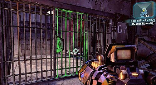 Na końcu drogi, znajdziesz celę, w której przetrzymywany jest Roland - A Dam Fine Rescue | Zadania główne w Borderlands 2 - Borderlands 2 - poradnik do gry