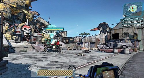 Podążaj śladem porwanego Rolanda, niszcząc napotkane Roboty - A Dam Fine Rescue | Zadania główne w Borderlands 2 - Borderlands 2 - poradnik do gry