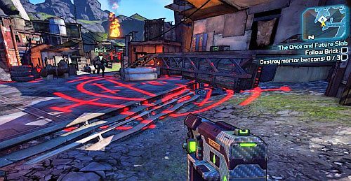 Wyjdź na zewnątrz, przez drzwi, które otworzy Brick - The Once and Future Slab | Zadania główne w Borderlands 2 - Borderlands 2 - poradnik do gry