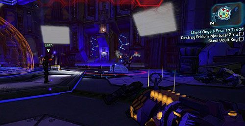 Po zniszczeniu odpowiedniej ilości Robotów, Roland zacznie zdejmować następną tarczę chroniącą Eridium Injector - Where Angels Fear to Tread part 1, 2 | Zadania główne w Borderlands 2 - Borderlands 2 - poradnik do gry