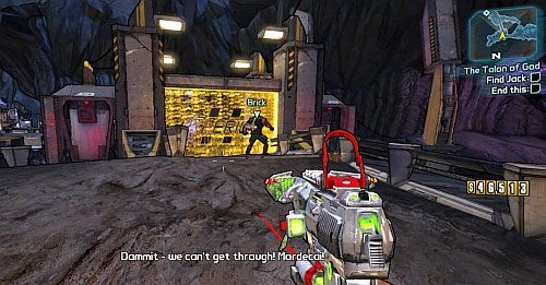 Kiedy w końcu brama zostanie otworzona, dojdź po schodach do przejścia prowadzącego do Heros Pass - The Talon of God | Zadania główne w Borderlands 2 - Borderlands 2 - poradnik do gry