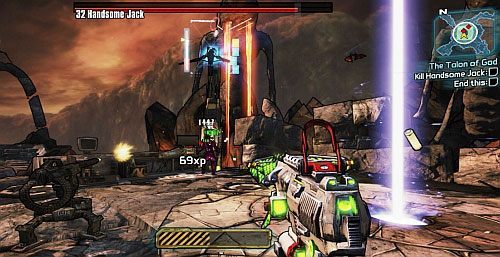 Zjedź windą do Automatów oraz Fast Travel, które działa tylko w jedną stronę, tzn - The Talon of God | Zadania główne w Borderlands 2 - Borderlands 2 - poradnik do gry