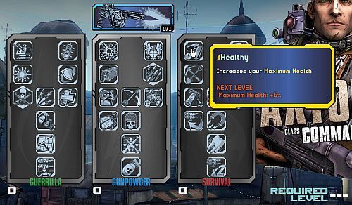 Po przeznaczeniu pierwszego punktu zdolności, uzyskasz dostęp do drzewek umiejętności - Drzewka umiejętności | Porady ogólne do Borderlands 2 - Borderlands 2 - poradnik do gry