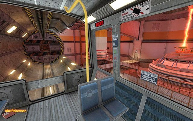 Zmagania rozpoczynasz od długiej przejażdżki kolejką, która kieruje się do podziemnego kompleksu badawczego - Black Mesa Inbound | Black Mesa Inbound, Anomalous Materials | Black Mesa - Black Mesa - poradnik do gry