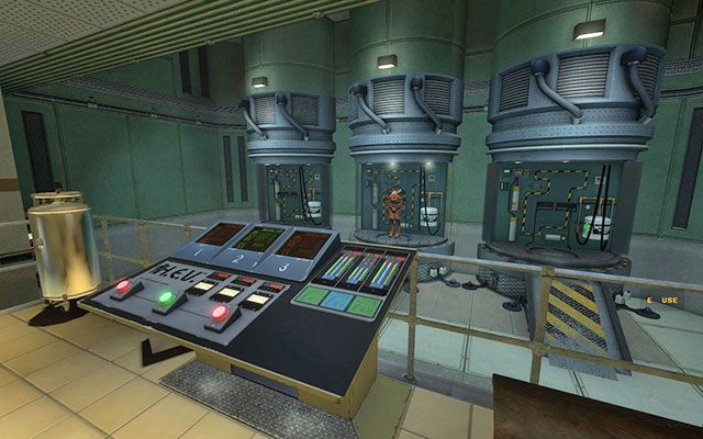 Po lewej stronie znajduje się małe pomieszczenie, w którym znajdziesz kombinezony ochronne - Anomalous Materials | Black Mesa Inbound, Anomalous Materials | Black Mesa - Black Mesa - poradnik do gry