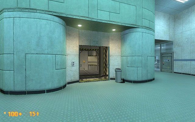 Na końcu korytarza natkniesz się na zamknięte przejście - Anomalous Materials | Black Mesa Inbound, Anomalous Materials | Black Mesa - Black Mesa - poradnik do gry
