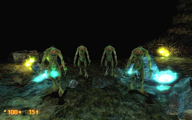 Po wsunięciu kryształu coś pójdzie nie tak i zielone promienie nagle zaczną dewastować całe pomieszczenie - Anomalous Materials | Black Mesa Inbound, Anomalous Materials | Black Mesa - Black Mesa - poradnik do gry