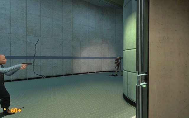 Skorzystaj z drabiny aby wejść piętro wyżej - Unforeseen Consequences - W drodze po łom | Unforeseen Consequences - Black Mesa - poradnik do gry