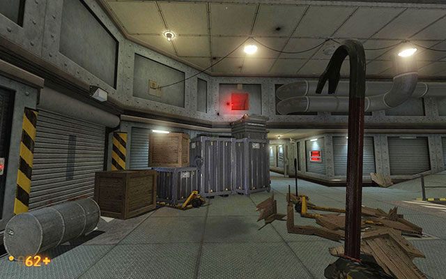 Po krótkiej wędrówce dotrzesz do windy towarowej - Unforeseen Consequences - Windą w dół | Unforeseen Consequences - Black Mesa - poradnik do gry