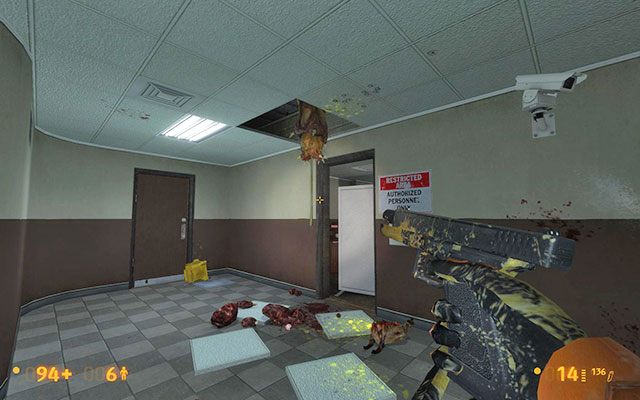 Nim udasz się do wyjścia warto pójść w stronę punktu medycznego - Office Complex - Kompletując drużynę | Office Complex | Black Mesa - Black Mesa - poradnik do gry