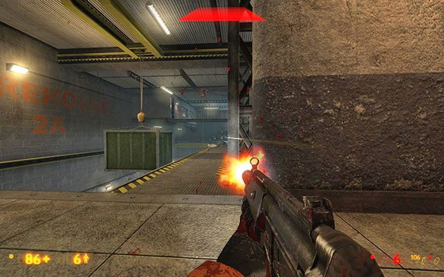 Załatwiwszy wszystkich wrogów, kieruj się po schodach na górę - Weve Got Hostiles - Kontakt pierwszego stopnia | Weve Got Hostiles - Black Mesa - poradnik do gry