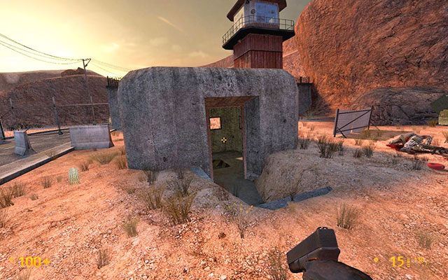 W kierunku Twojej pozycji wystrzeliwaną są śmiercionośne rakiety, dlatego przebywanie na powierzchni ogranicz do absolutnego minimum - Weve Got Hostiles - Odrobina słońca | Weve Got Hostiles | Black Mesa - Black Mesa - poradnik do gry