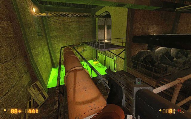 Kieruj się przed siebie wzdłuż rury - Blast Pit - Zielono mi | Blast Pit | Black Mesa - Black Mesa - poradnik do gry