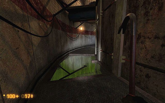 Kolejną dziurę możesz ominąć przechodząc po zachowanej części po lewej stronie - Blast Pit - Walka z wiatrakami | Blast Pit | Black Mesa - Black Mesa - poradnik do gry