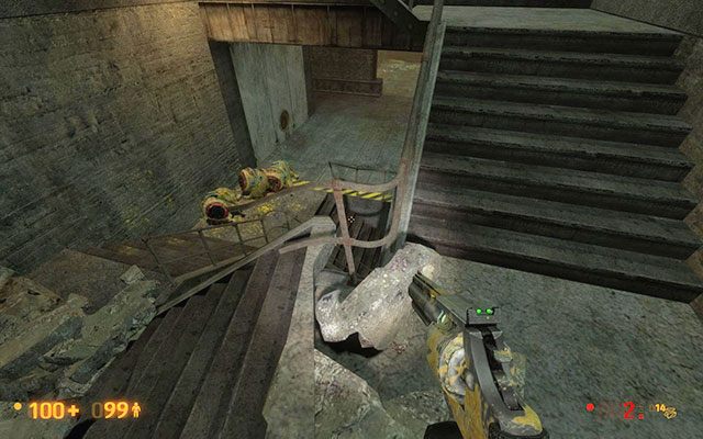 Teraz czas zlokalizować windę prowadzącą do pomieszczenia z generatorem - Power Up - Generując prąd | Power Up | Black Mesa - Black Mesa - poradnik do gry