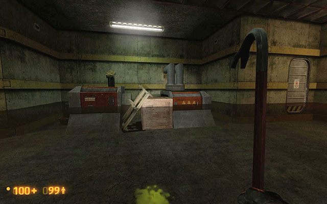 Wróć się do klatki schodowej i zejdź na dół do zatopionej piwnicy - Power Up - Generując prąd | Power Up | Black Mesa - Black Mesa - poradnik do gry