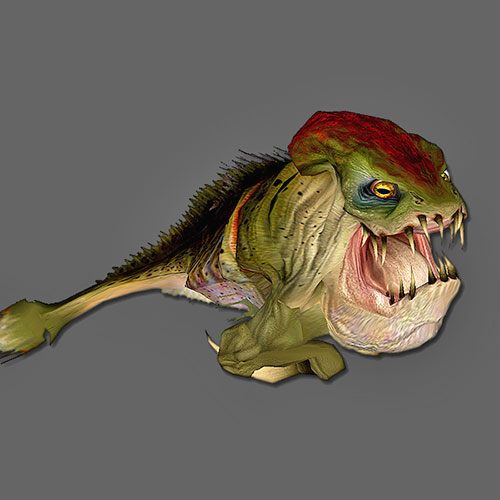 Potwór występujący wyłącznie w zbiornikach wodnych, szczególnie w tych dużych i głębokich - Ichthyosaur | Przeciwnicy | Black Mesa - Black Mesa - poradnik do gry