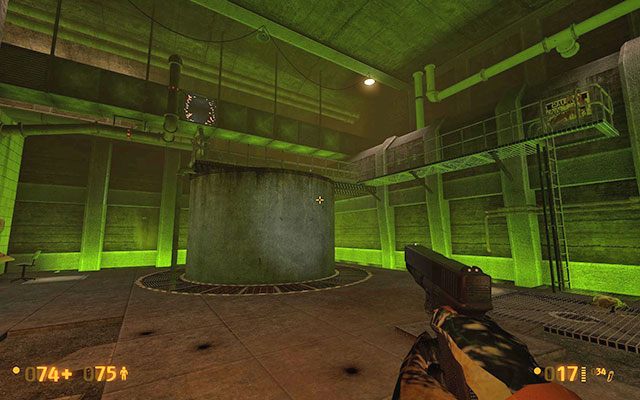 Wyjdź z powrotem na górę i wróć się do pomieszczenia ze zbiornikiem wypełnionym zieloną substancją - Residue Processing - Radioaktywnie | Residue Processing | Black Mesa - Black Mesa - poradnik do gry